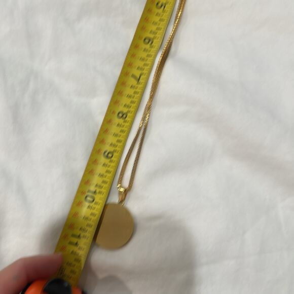 EllandEm Gold Disc Necklace - Picture 3 of 5